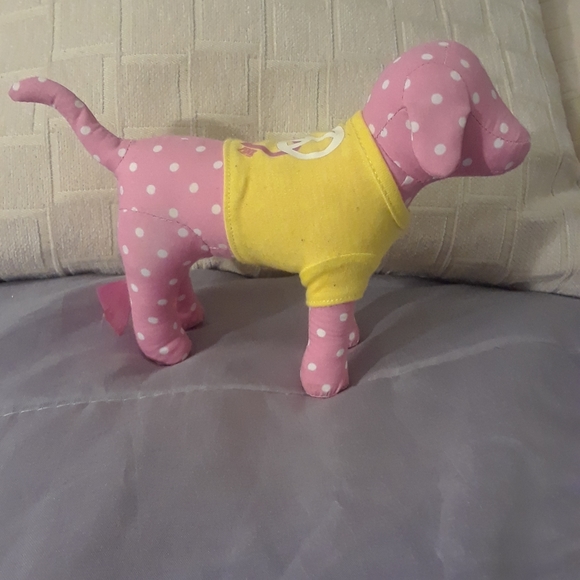 2/$15 Victoria Secret Pink polka dotted dog